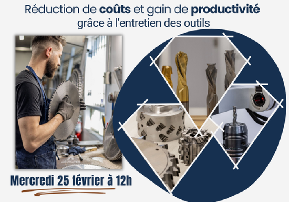 Réduction de coûts et gain de productivité grâce à l’entretien des outils